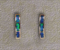 Inlaid Opal Hoop Earrings IE01