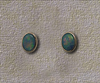 Inlaid Opal Stud Earrings IE09