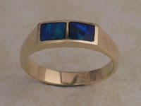 Inlaid Opal Ring IR18