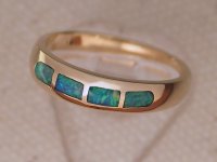 Inlaid Opal Ring IR07
